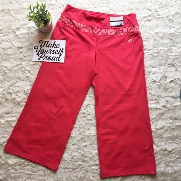 Nwt inmotion NY&C pink crop workout leggings - Picture 2 of 7
